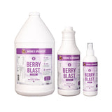 Three different size bottles of Nature's Specialties Berry Blast Cologne cat and dog cologne scents.