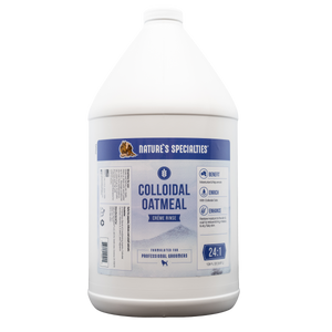 128 oz Nature's Specialties Colloidal Oatmeal Creme Rinse for dogs and cats with irritated skin.
