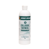 16 oz. size bottle of Nature's Specialties Colloidal Oatmeal Shampoo for animals.