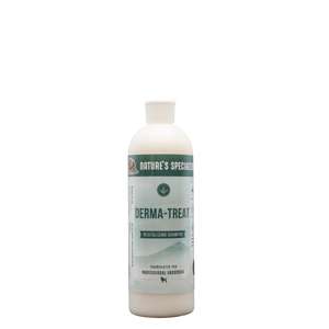 Derma-Treat Shampoo for dogs and cats by Nature's Specialties in a 128 oz. gallon size bottle.