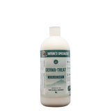 Nature's Specialties Derma-Treat Shampoo for dogs cats in 32 oz. size bottle with poodle on label.