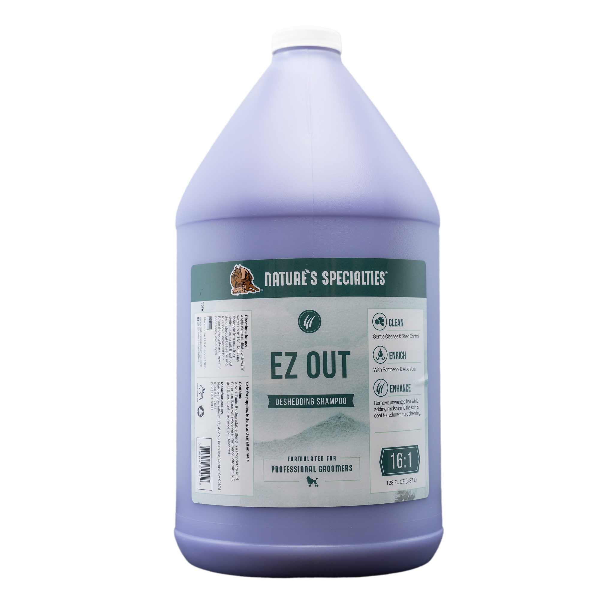 EZ Out Deshedding Shampoo Mess Free Undercoat Removal