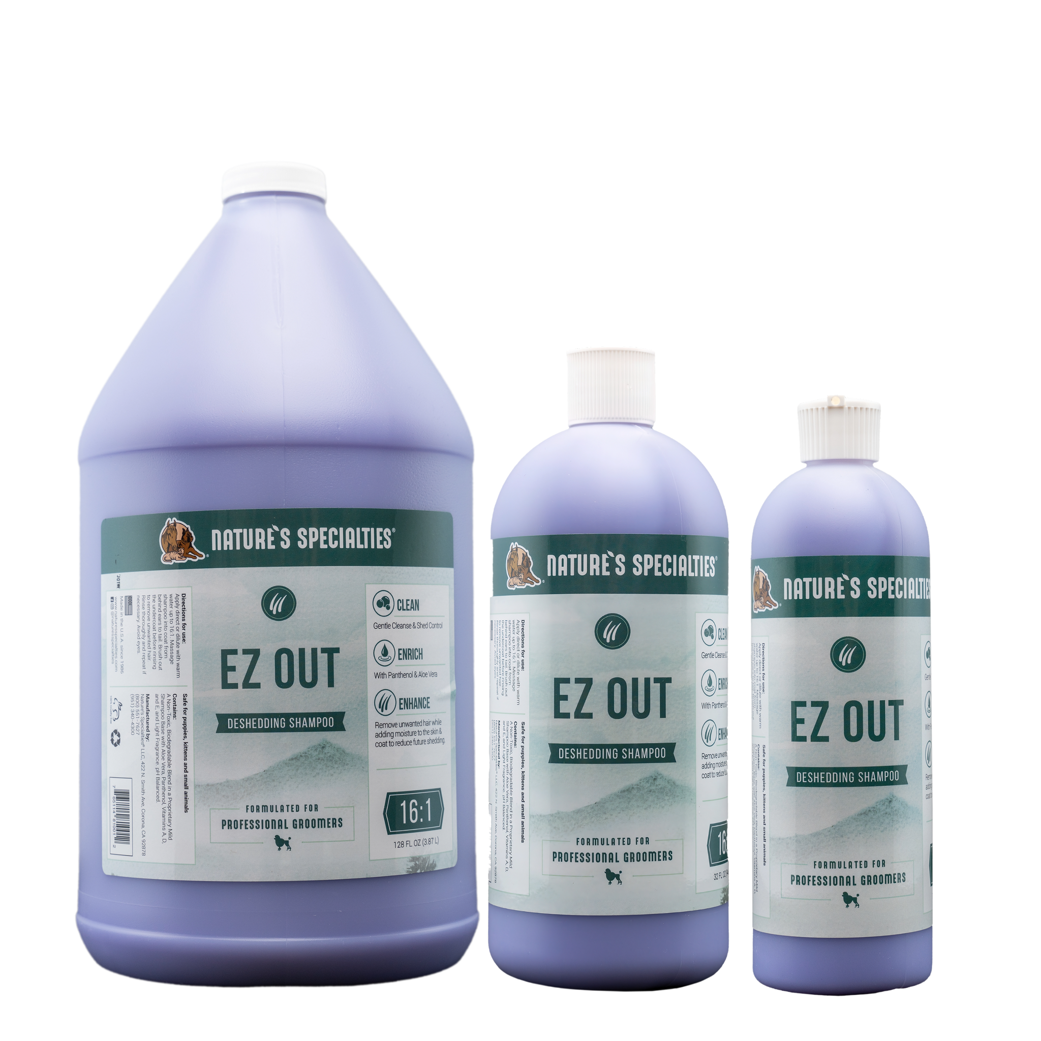 EZ Out® Deshedding Shampoo: Mess-Free Undercoat Removal