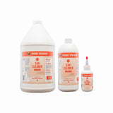 Routine Ear Cleaner by Nature's Specialties in 128 oz. gallon, 32 oz., and 4 oz. spout bottle.
