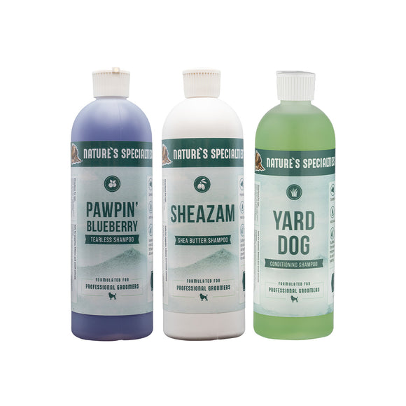 Nature’s Specialties Shampoo Sampler Pack – 16 oz (3-Pack)