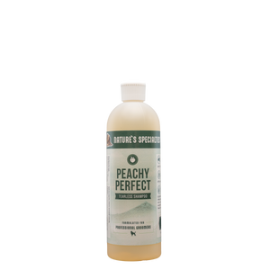 128 oz bottle of Nature's Specialties Peachy Perfect gentle shampoo for puppies & kittens.