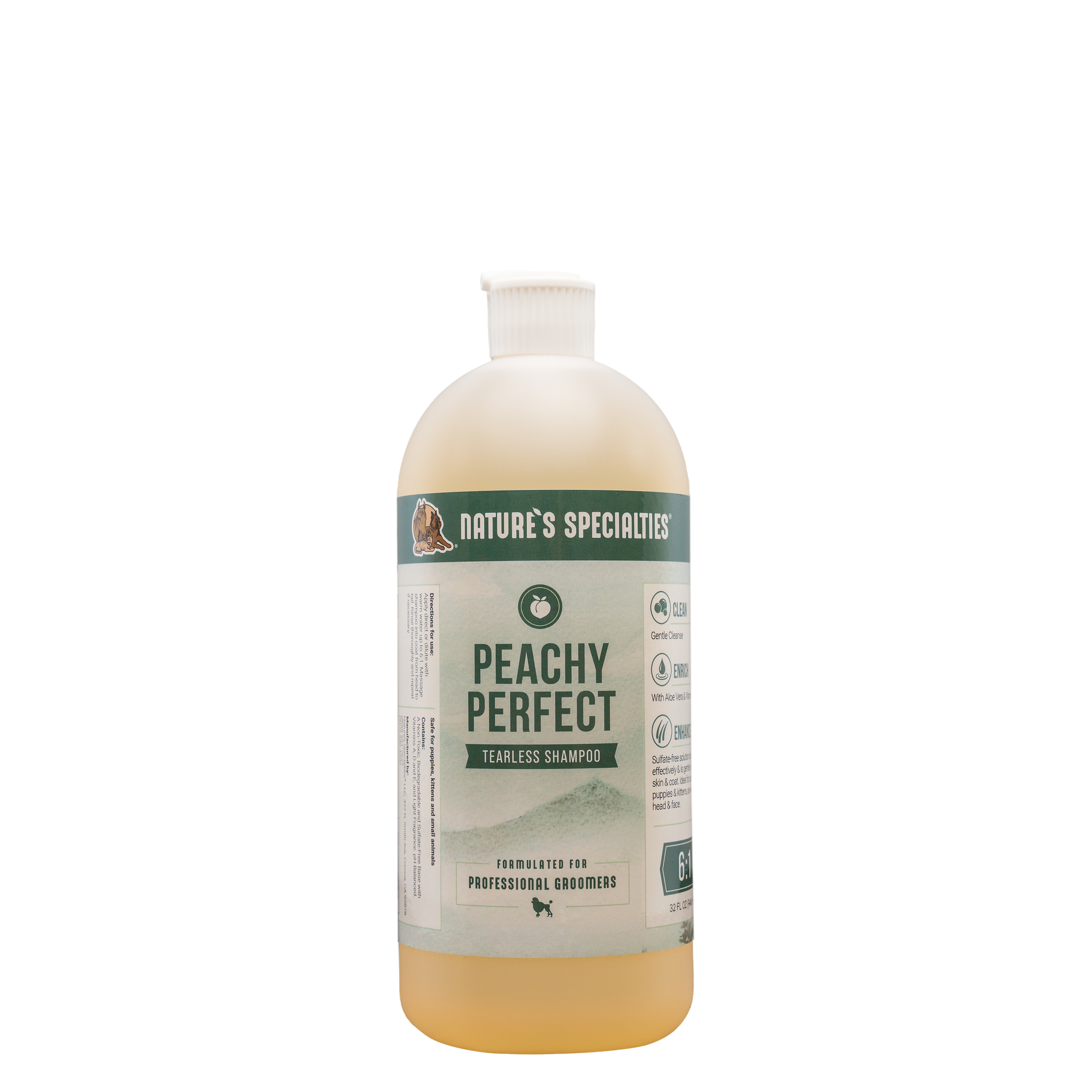 Peachy Perfect® for Dogs & Cats: Gentle Sulfate-Free Shampoo