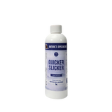 Bottle of 'Quicker Slicker' concentrate on a white background
