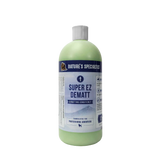 Green bottle of Nature's Specialties Super EZ Dematt detangling conditioner on a white background