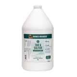128 oz. bottle of Nature's Specialties Tar and Sulfur Shampoo for dogs.