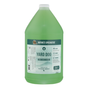 128 oz bottle of Nature's Specialties Yard Dog® non-sulfate shampoo for dogs & cats.