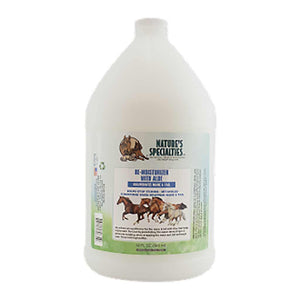Re-Moisturizer With Aloe Leave-In Conditioning Spray for horses in a 128 oz. gallon size bottle.