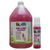 128 oz & 7.5 oz size bottles Nature's Specialties Barkle and Shine foaming face wash for pets.