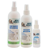 Hair Raiser® Moisturizing Spray for dogs & cats in 16oz, 8oz & 4oz size spray bottles.