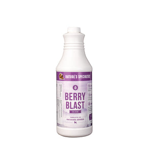 Nature's Specialties Berry Blast Cologne cat and dog cologne in 128 oz. gallon size white bottle.