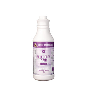 Nature's Specialties Blueberry Dew Cologne cat and dog cologne in 128 oz. gallon size white bottle.