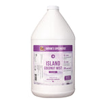 Nature's Specialties Island Coconut Mist Cologne cat and dog cologne in 128 oz. gallon size white bottle.