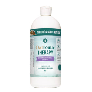 128 oz. gallon size bottle Nature's Specialties OatromaTherapy Chamomile Lavender Dog Shampoo.