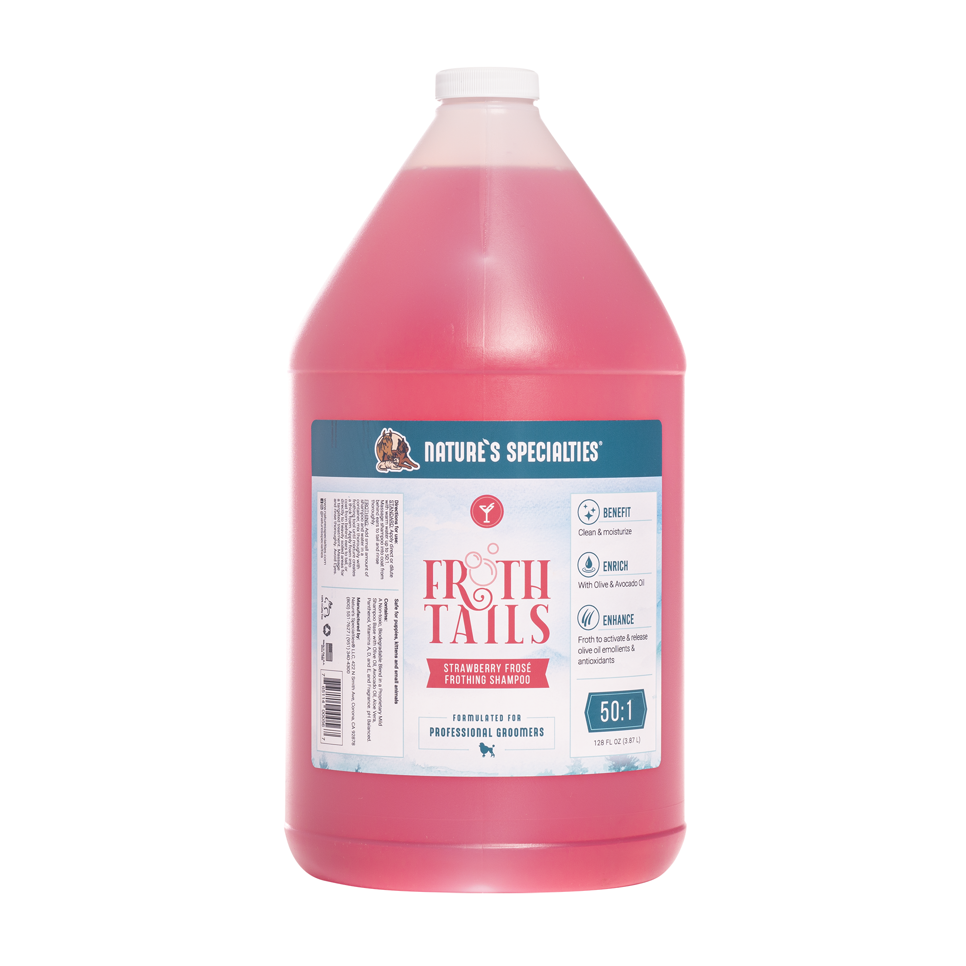 Froth Tails Strawberry Fros Shampoo for Pets
