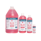 4 different size bottles of Nature's Specialties Froth Tails Strawberry Frosé cat and dog shampoo.