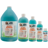 Various bottles of blue Nature's Specialties Super Remedy Alternative to Pesticide Pet Shampoo.