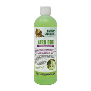 128 oz bottle of Nature's Specialties Yard Dog® non-sulfate shampoo for dogs & cats.