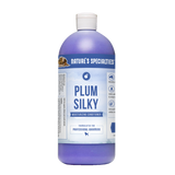 32oz bottle of purple Nature's Specialties Plum Silky Moisturizing Conditioner for dogs and cats.