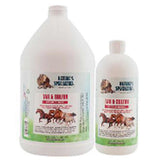 Nature's Specialties Tar and Sulfur With Aloe Shampoo for horses in a 32 oz. and gallon size bottle.